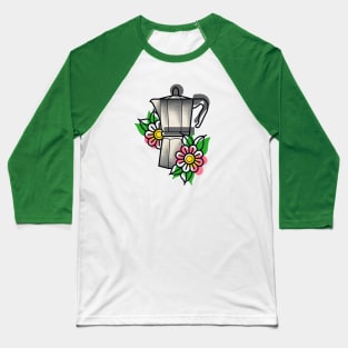 Coffee Tattoo Design Baseball T-Shirt